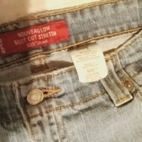size 12 vintage levis 525 bootcut lowrise jeans - Picture 3 of 15